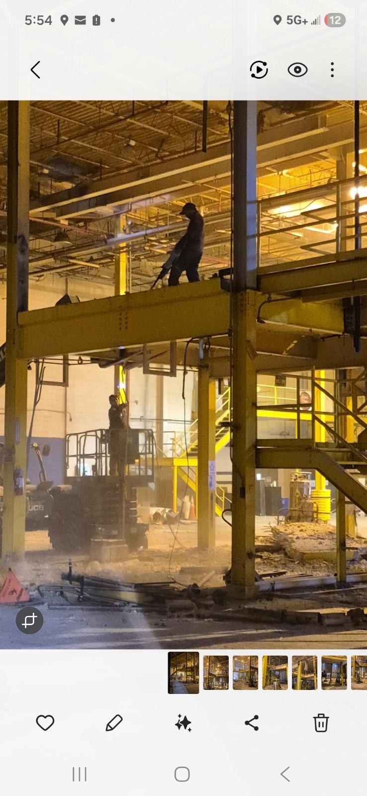 Steel Mezzanine Cutdown