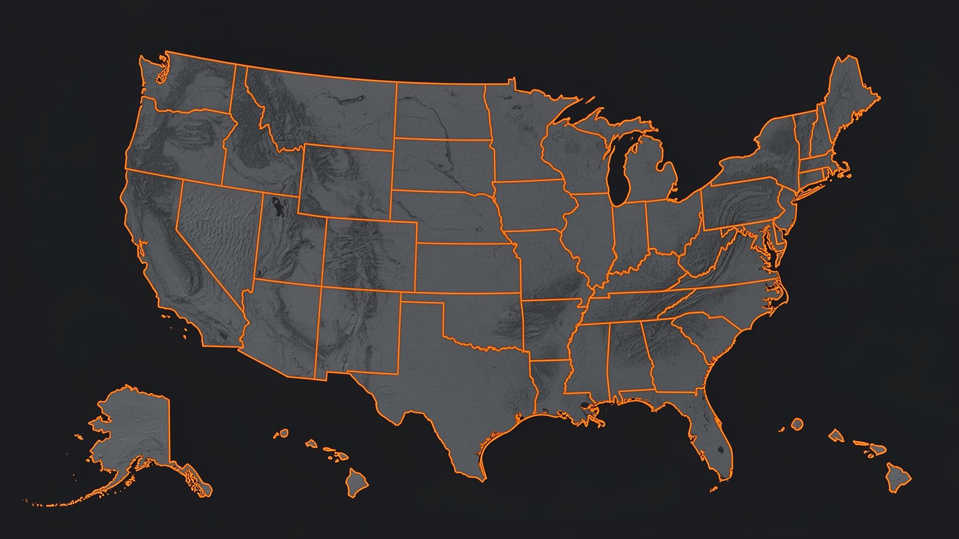 Map of the United States showing Demo Dynasty headquarters in Auburndale, Florida